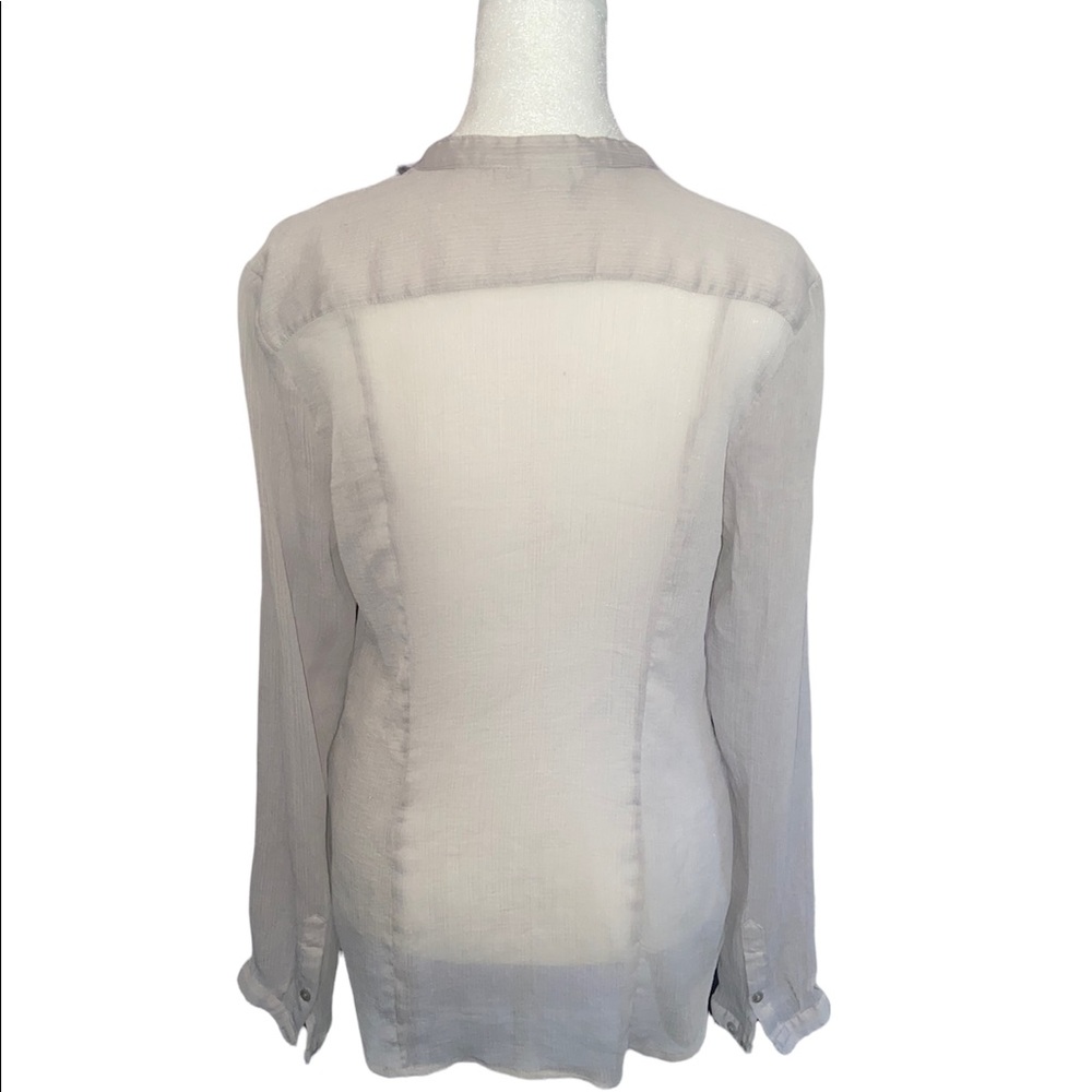 H&M Sheer Woman’s button down - Picture 2 of 2
